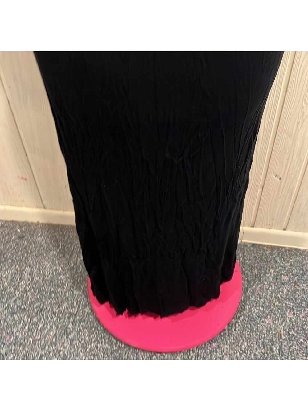 Elan Black Maxi Dress Tie Back Medium - Picture 4 of 11